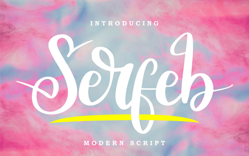Serfeb | Moderní kurzíva písmo