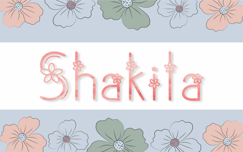 Download Шрифт "Shakila Font" / Shakila Font - Шрифт на тему графика display,decorative,decorating,decoration,floral,flower,fancy,girly