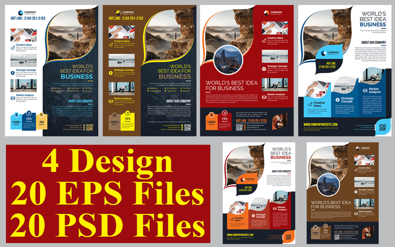 Download Фирменный стиль "Business Flyer - Corporate Identity Template" / Business Flyer - Corporate Identity Template - Фирменный стиль на тему графика psd,flyer,corporate,liflet,computer,internet,stationery,poster,id,kit,blue,hi-quality,official,sample,business,logo,professional,modern,art,standard
