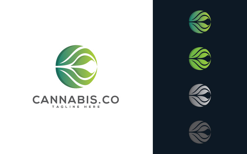 Download Шаблон логотипа "Cannabis.co Logo Template" / Cannabis.co Logo Template - Шаблон логотипа на тему графика cannabis,leaf,retail,consulting,data,technology,culture,pharmacy,medical,agency,startup,modren,colorful,software,3d,logo,grow,green,geometry,icon