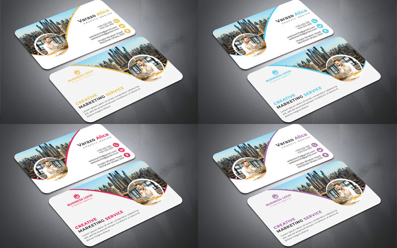 Download Фирменный стиль "Creative Business Card - Corporate Identity Template" / Creative Business Card - Corporate Identity Template - Фирменный стиль на тему графика agency,black,blue,business,card,clean,cmyk,company,corporate,creative,design,elegant,green,modern,orange,original,outstanding,photoshop,print,ready