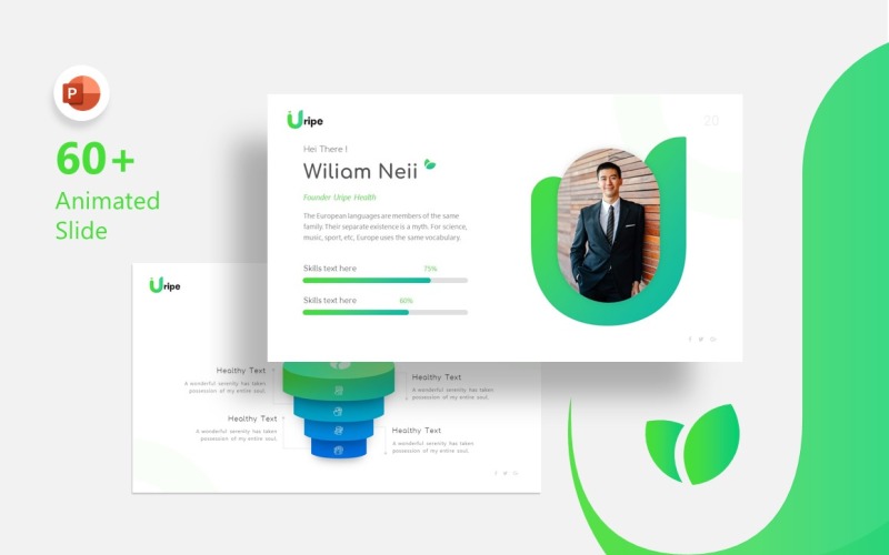 Modello PowerPoint di presentazione di Uripe Life Style