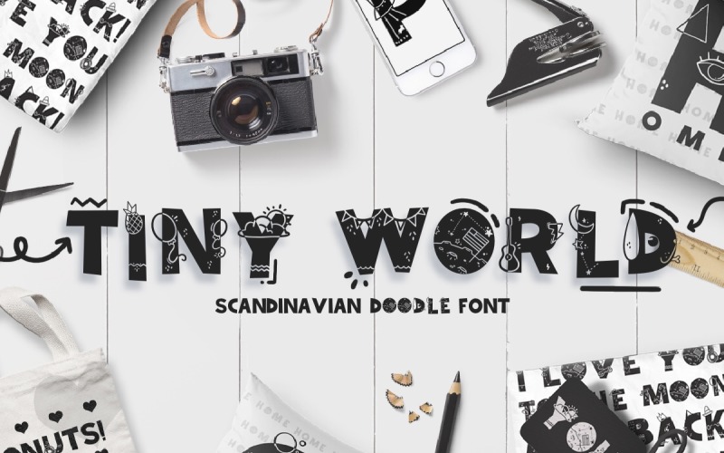 Download Шрифт "Tiny World, Scandinavian Doodle Font" / Tiny World, Scandinavian Doodle Font - Шрифт на тему графика scandinavian,doodle,children,kids,whimsical,bohemian,handmade,chubby,childish,sketch,doodles,feminine,baby,school,cute,playful,hearts,notebook