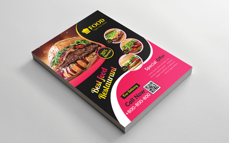 Download Фирменный стиль "Restaurant flyer - Corporate Identity Template" / Restaurant flyer - Corporate Identity Template - Фирменный стиль на тему графика bakery,flyer,bbg,burger,cafe,cake,dinner,fast,food,menu,lunch,pizza,restaurant,beverage,delicious,dessert,drink,fast-food,meat,promotion