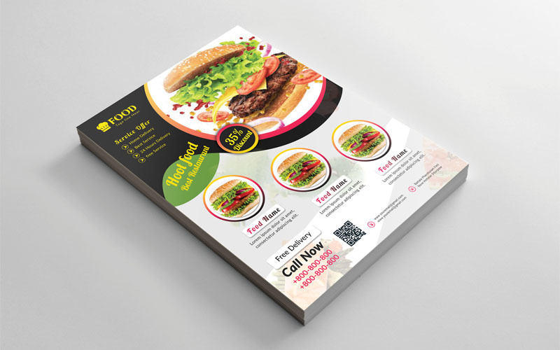 Download Фирменный стиль "Restaurant Flyer Design - Corporate Identity Template" / Restaurant Flyer Design - Corporate Identity Template - Фирменный стиль на тему графика bakery,flyer,bbg,burger,cafe,cake,dinner,fast,food,menu,lunch,pizza,restaurant
