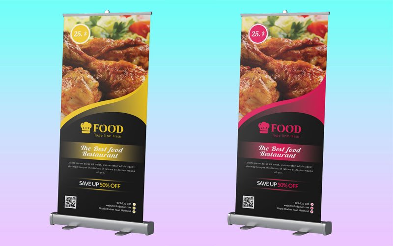 Download Фирменный стиль "Restaurant Roll up Banner - Corporate Identity Template" / Restaurant Roll up Banner - Corporate Identity Template - Фирменный стиль на тему графика advertising,banner,stand,template,banners,business,clean,commerce,corporate,creative,delicious,drink,fast,food,promotion,indoor,modern,multipurpose,outdoor,print