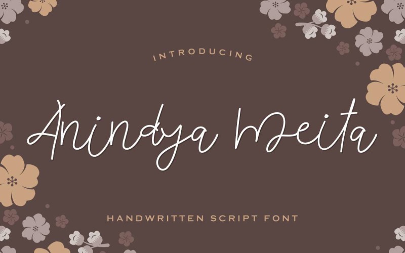 Download Шрифт "Anindya Meita Font" / Anindya Meita Font - Шрифт на тему графика beautiful,bold,brochure,calligraphy,card,chic,cute,elegant,fashion,flyer,font,handwriting,invitation,light,logo,modern,pen,photography,restaurant,salon