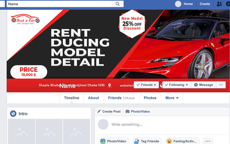 Download Шаблон для соцсетей "Car Facebook Cover photo Social Media Template" / Car Facebook Cover photo Social Media Template - Шаблон для соцсетей на тему графика business,coupon,cover,page,deal,deals,discount,discounts,facebook,fb,followers,gif,banner,google,adwords,likes,marketing,multi,purpose,multipurpose