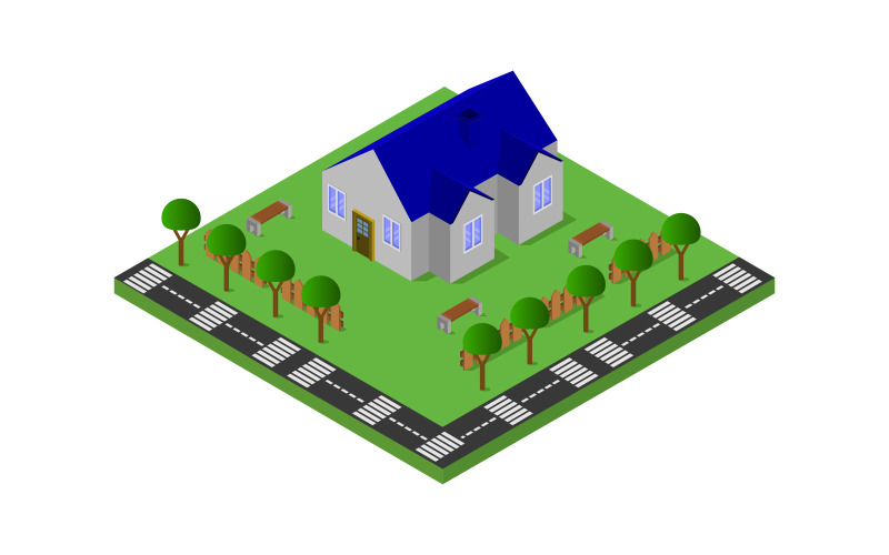 Download Vector "Isometric and colorful house - Vector Image" / Isometric and colorful house - Vector Image - Vector на тему графика illustration,home,vector,design,house,isometric,building,background,structure,room,decorative,collection,set,emblem,floor,construction,furniture,concept,wall,roof
