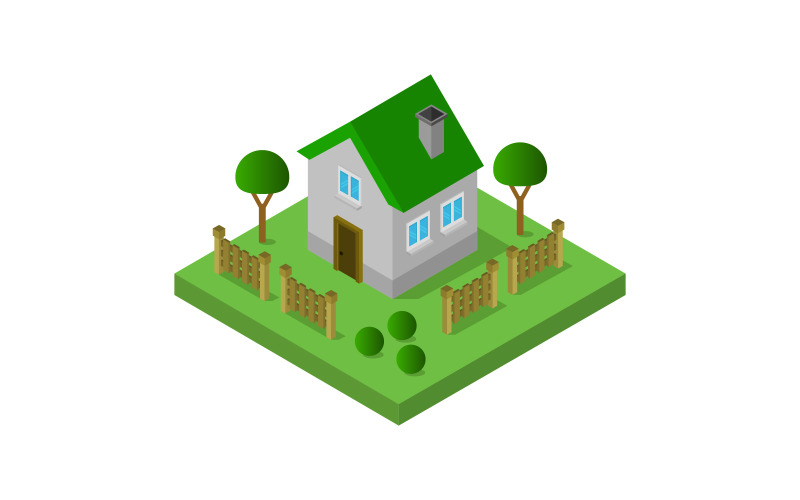 Download Vector "Isometric house - Vector Image" / Isometric house - Vector Image - Vector на тему графика illustration,home,real,estate,isometric,architecture,vector,property,design,modern,3d,building,house,facade,icon,exterior,window,residence,entrance,white