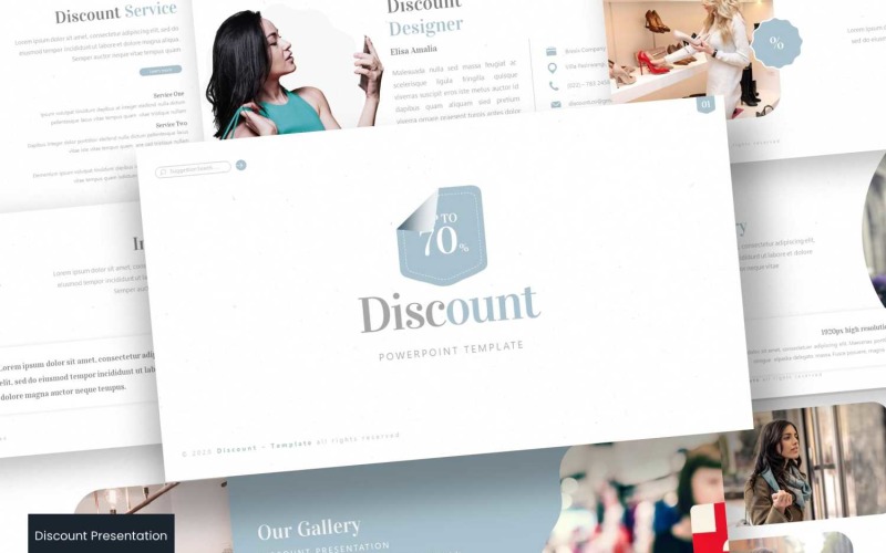 Скидка - шаблон Keynote