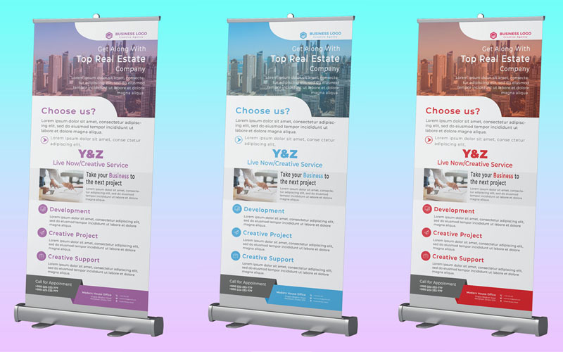 Download Фирменный стиль "Business roll up Banner - Corporate Identity Template" / Business roll up Banner - Corporate Identity Template - Фирменный стиль на тему графика ad,advert,advertisement,banners,blue,business,college,corporate,dark,design,display,education,green,insurance,outdoor,professional,promotion,real,estate,roll