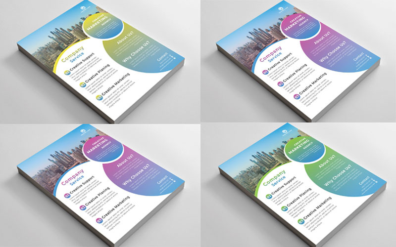 Download Фирменный стиль "Creative Business Flyer - Corporate Identity Template" / Creative Business Flyer - Corporate Identity Template - Фирменный стиль на тему графика brand,branding,building,business,clean,color,colorful,colour,corporate,creative,elegant,furniture,grey,informative,land,layout,multipurpose,presentation,print,ready