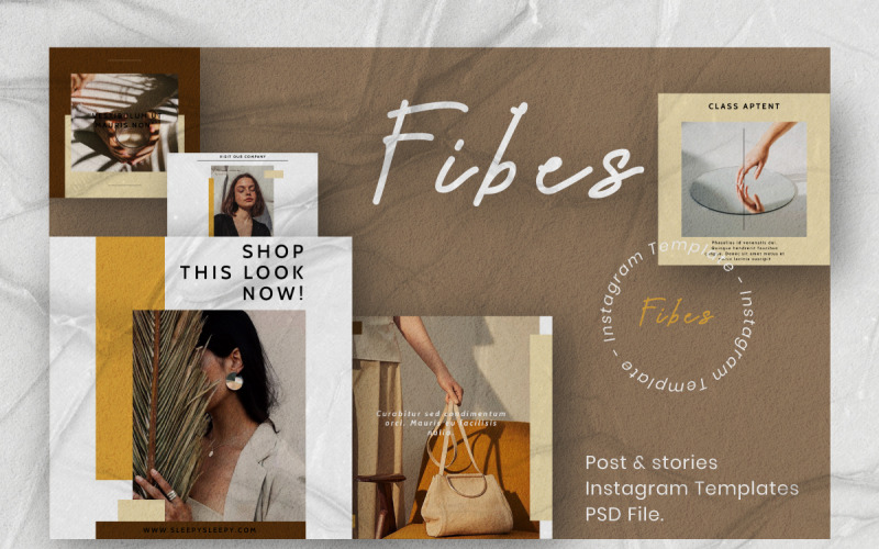 Fibes-社交媒体的Instagram模板