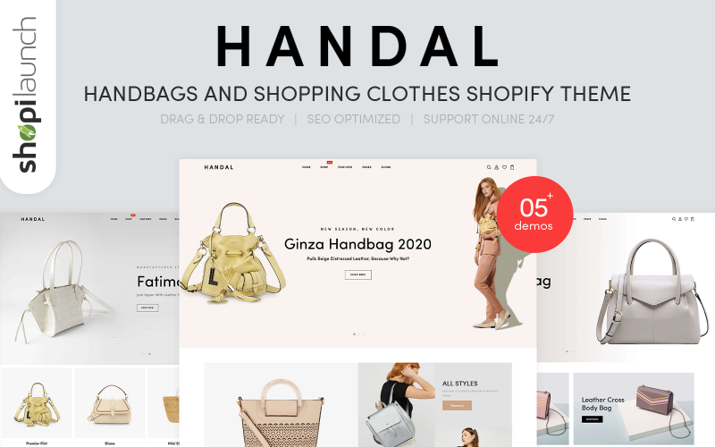 Handal – тема Shopify для сумок і одягу для покупок