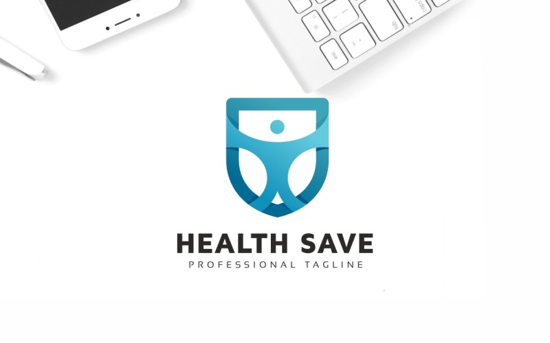 Download Шаблон логотипа "Health Save Logo Template" / Health Save Logo Template - Шаблон логотипа на тему графика body,care,cure,drug,fit,fresh,health,healthy,human,keep,medical,medication,medicine,modern,save,simple,symbol,treatment