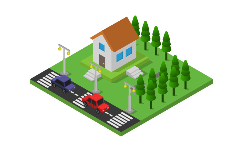 Download Vector "Isometric house - Vector Image" / Isometric house - Vector Image - Vector на тему графика illustration,home,real,estate,isometric,architecture,vector,property,design,modern,3d,building,house,facade,icon,exterior,window,residence,entrance,white