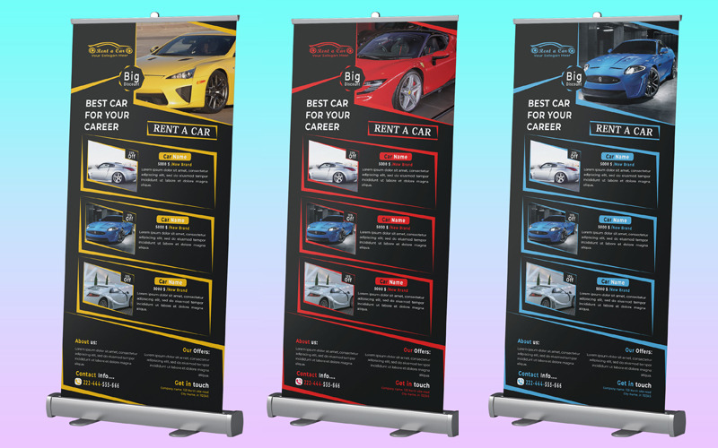 Download Фирменный стиль "Rant a Car Roll up Banner - Corporate Identity Template" / Rant a Car Roll up Banner - Corporate Identity Template - Фирменный стиль на тему графика arac,kiralama,tasarim,auto,repair,banner,psd,template,blue,buy,car,brands,car,logos,creative,design,discount,green,grey,hsynkyc
