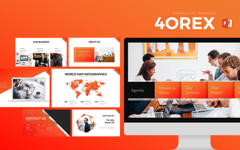 Szablon prezentacji 4OREX PowerPoint