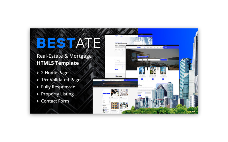 Bestate | Modèle de site Web HTML5 immobilier