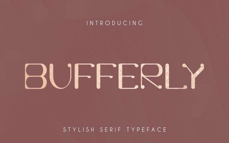 Bufferly lettertype