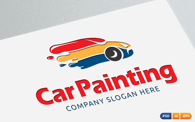 Download Шаблон логотипа "Car Painting II Logo Template" / Car Painting II Logo Template - Шаблон логотипа на тему графика car,paining,denting,servicingundefined,logo,business,modern,brand,creative,corporate,company,media,identity,professional,design,web,vector,branding,simple,studio