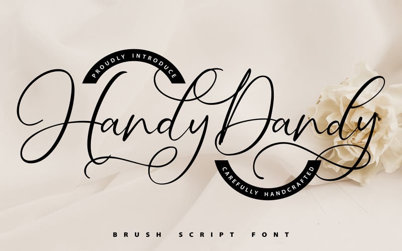 Handy-Dandy | Fuente cursiva de pincel