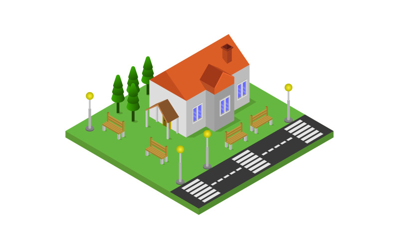 Download Vector "Isometric and geometric house - Vector Image" / Isometric and geometric house - Vector Image - Vector на тему графика illustration,home,real,estate,isometric,architecture,vector,property,design,modern,3d,building,house,facade,icon,exterior,window,residence,entrance,white