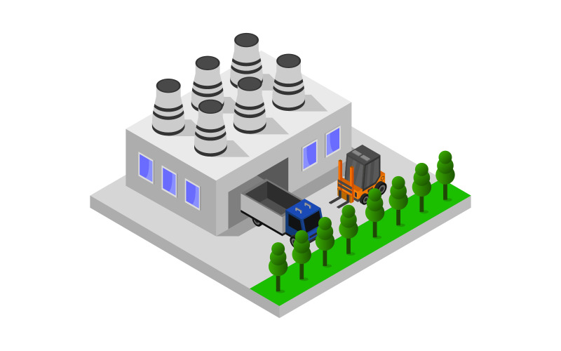 Download Vector "Isometric industry - Vector Image" / Isometric industry - Vector Image - Vector на тему графика illustration,plant,industrial,manufacture,warehouse,collection,isometric,business,set,factory,architecture,power,vector,construction,property,3d,building,storage,industry,isolated