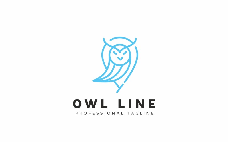 Download Шаблон логотипа "Owl Line Logo Template" / Owl Line Logo Template - Шаблон логотипа на тему графика abstract,animal,animals,app,blog,clean,company,cool,corporate,creative,elegant,entertainment,fly,game,line,logo,media,memorable,night,owl