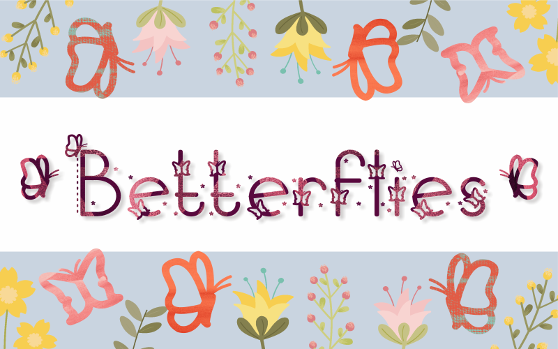 Písmo Betterflies