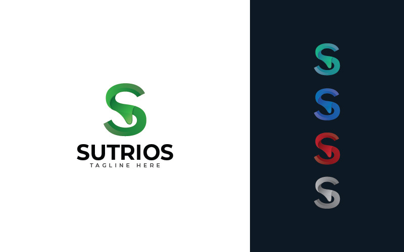 Download Шаблон логотипа "Sutios Logo Template" / Sutios Logo Template - Шаблон логотипа на тему графика letter,s,technology,media,software,agency,data,entertainment,wave,internet,web,mobile,apps,icon