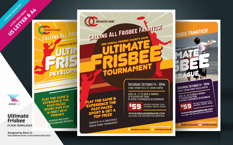 Végső Frisbee Flyer - Vállalati-azonosság sablon