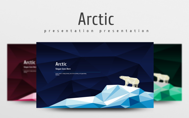 Арктичний шаблон PowerPoint