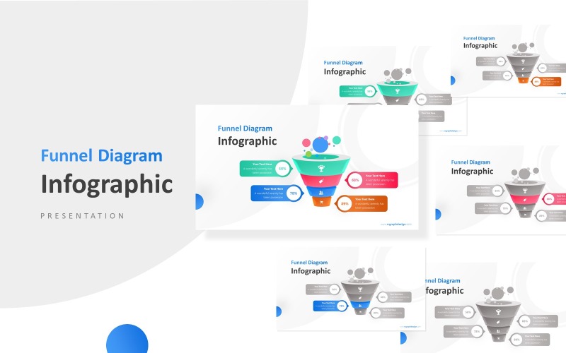 Cadre d'entreprise dans le modèle PowerPoint de présentation infographique de l'entonnoir