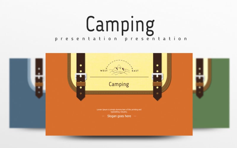 Camping Powerpoint Template 103082 Templatemonster 6783