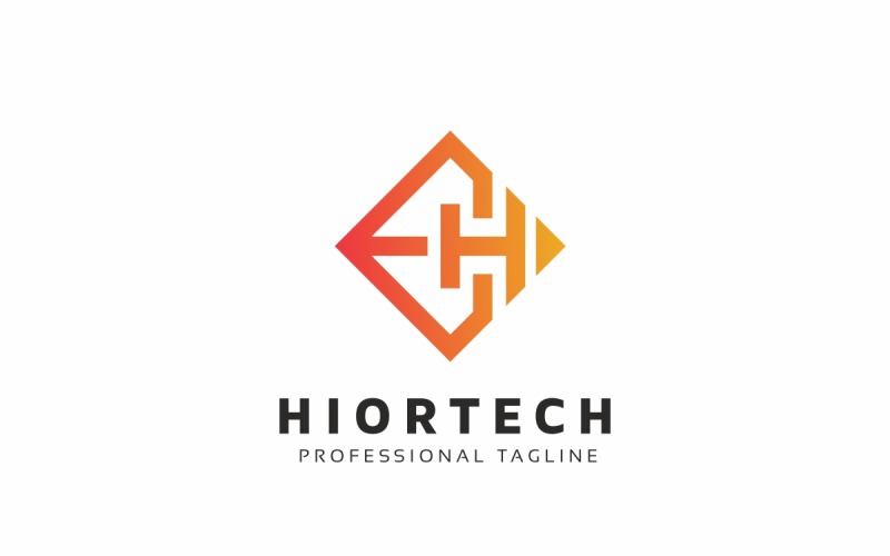 Download Шаблон логотипа "Hiortech H Letter Logo Template" / Hiortech H Letter Logo Template - Шаблон логотипа на тему графика architecture,construction,company,h,letter,h,logo,home,house,interior,real,estate,solid