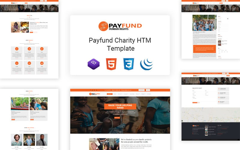 Payfund - Website-Vorlage für gemeinnützige Organisationen