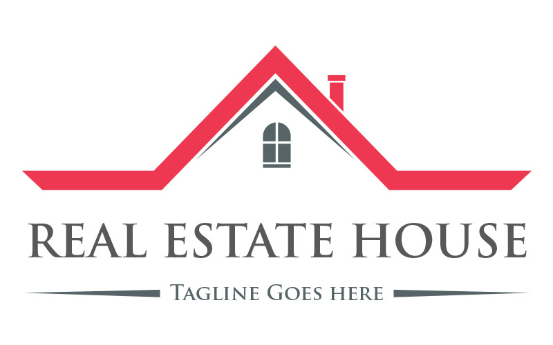 Download Шаблон логотипа "Real Estate House Logo Template" / Real Estate House Logo Template - Шаблон логотипа на тему графика real,estate,logo,template,house,vector,architecture,hostel,building,roof,corporate