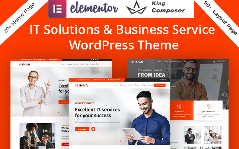 технология и ит - решения услуги wordpress тема
