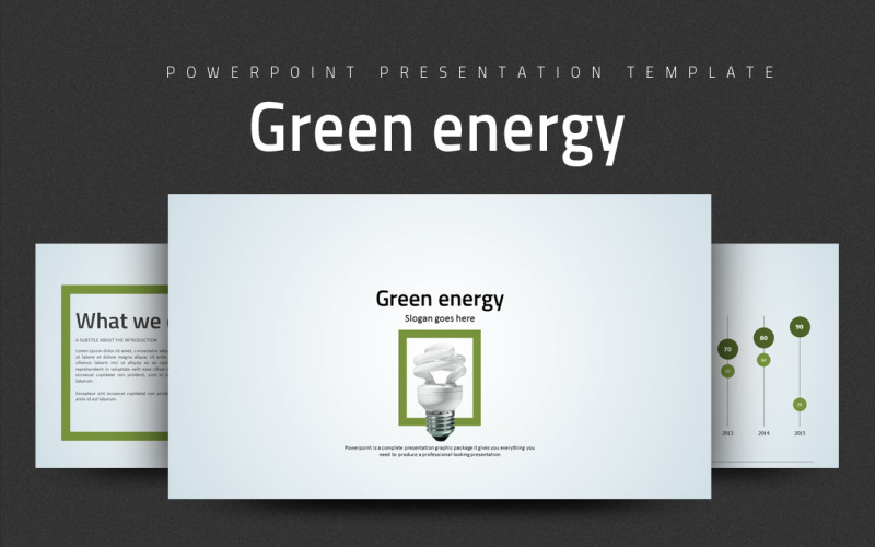 Зелена енергія PowerPoint шаблон