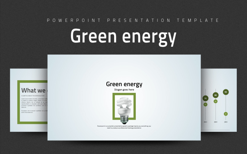Zelená energie PowerPoint šablony