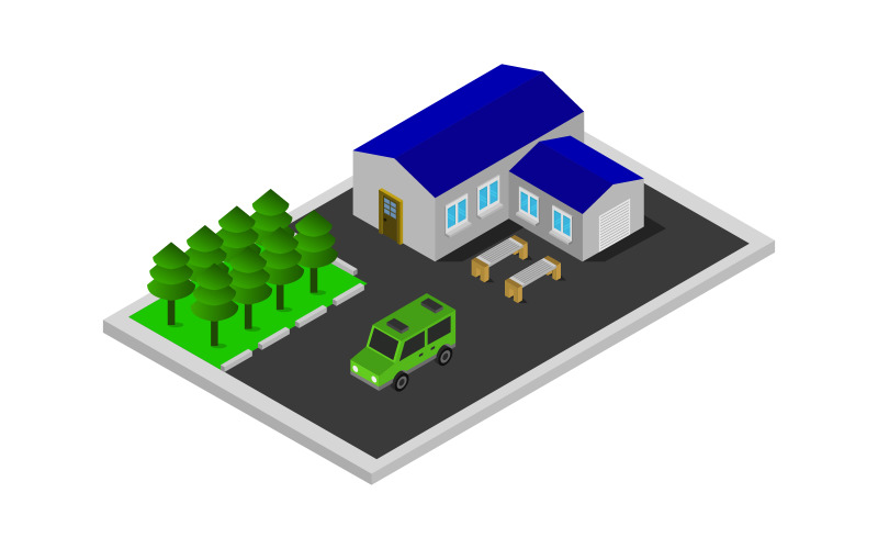 Download Vector "Isometric House on White Background - Vector Image" / Isometric House on White Background - Vector Image - Vector на тему графика illustration,home,real,estate,isometric,architecture,vector,property,design,modern,3d,building,house,facade,icon,exterior,window,residence,entrance,white