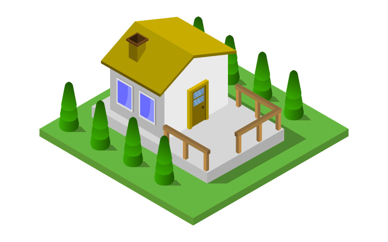 Download Vector "Isometric house on white background - Vector Image" / Isometric house on white background - Vector Image - Vector на тему графика illustration,home,real,estate,isometric,architecture,vector,property,design,modern,3d,building,house,facade,icon,exterior,window,residence,entrance,white