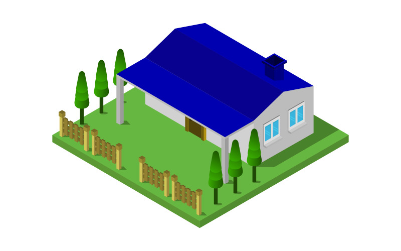 Download Vector "Isometric house - Vector Image" / Isometric house - Vector Image - Vector на тему графика illustration,home,real,estate,isometric,architecture,vector,property,design,modern,3d,building,house,facade,icon,exterior,window,residence,entrance,white