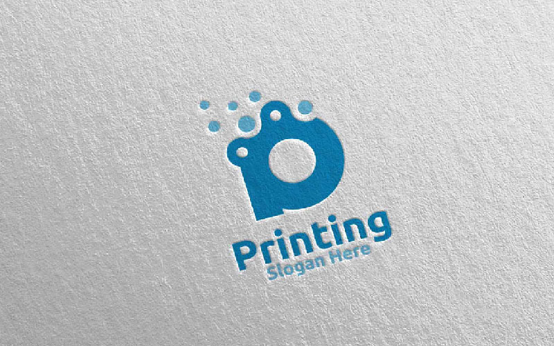 Download Шаблон логотипа "Letter P Printing Company Vector  Design Concept Logo Template" / Letter P Printing Company Vector  Design Concept Logo Template - Шаблон логотипа на тему графика letter,p,logo,printing,media,printer,retail,scan,toner,album,book,journal,paint,advertising,copy,newspaper,paper,cmyk,color,colorful
