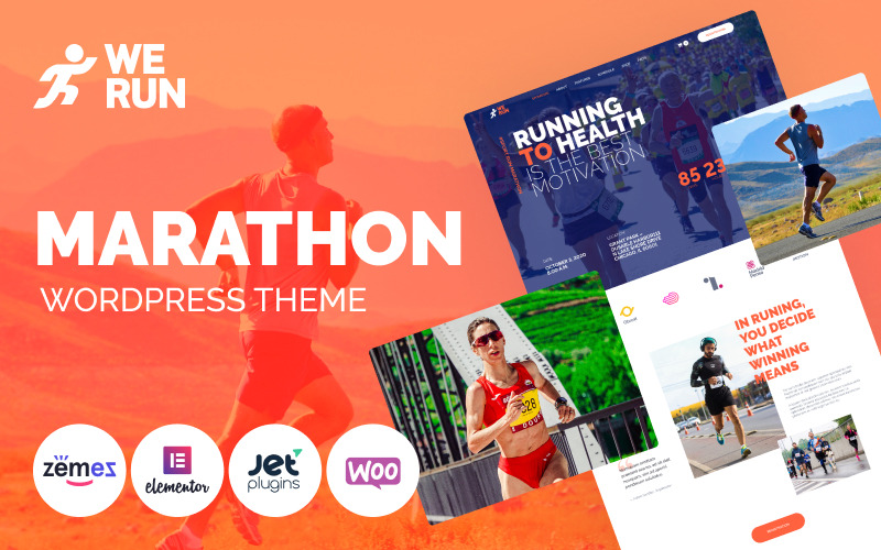 WeRun - тема марафону WooCommerce