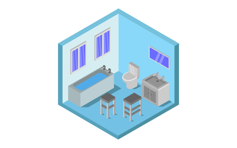 Download Vector "Isometric bathroom on white background - Vector Image" / Isometric bathroom on white background - Vector Image - Vector на тему графика object,apartment,illustration,indoor,toilet,home,isometric,sink,bathroom,bath,vector,design,hygiene,furniture,interior,mirror,shower,sanitary,faucet,architecture