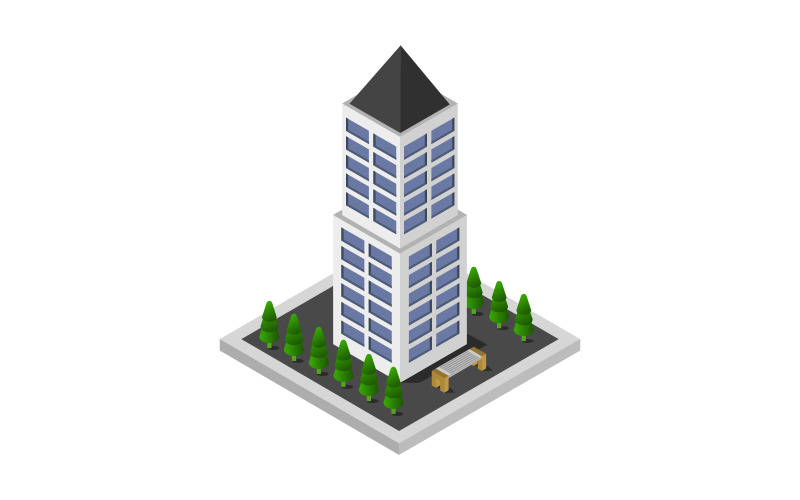 Download Vector "Isometric skyscraper on background - Vector Image" / Isometric skyscraper on background - Vector Image - Vector на тему графика apartment,urban,skyscraper,isometric,business,architecture,vector,street,3d,building,house,concept,city,illustration,technology,design,infographic,object,residential,home