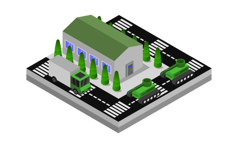 Download Vector "Military isometric barracks on background - Vector Image" / Military isometric barracks on background - Vector Image - Vector на тему графика base,landscape,desert,illustration,armed,radar,transportation,transport,aggression,abstract,war,ammunition,tank,camouflage,vector,attack,defense,car,weapon,vehicle